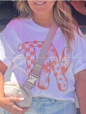 Gildan White Tee with TN. Cute for Nash. Worn once. Super cute